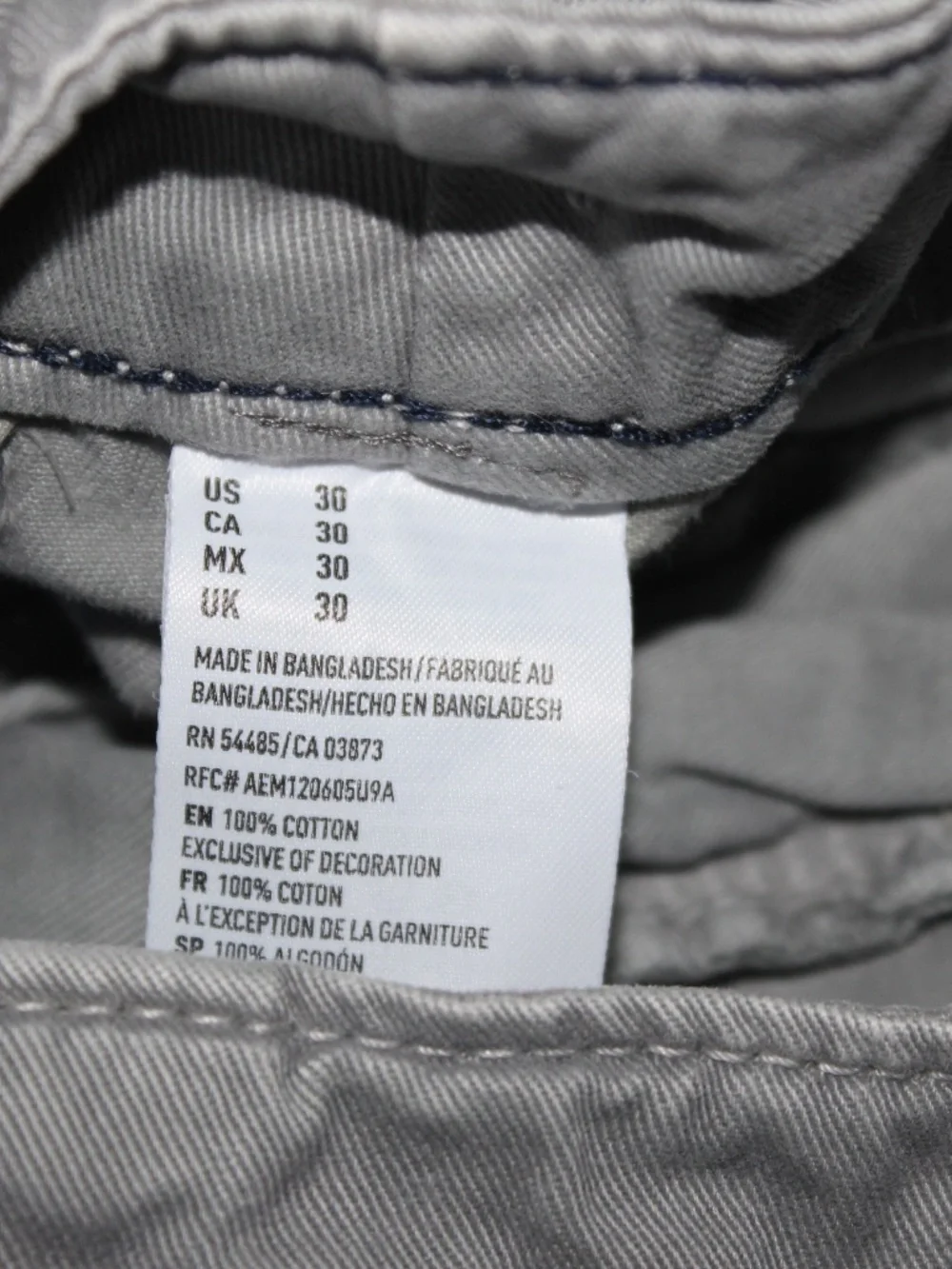 American Eagle Chinos Gray Classic Shorts 30